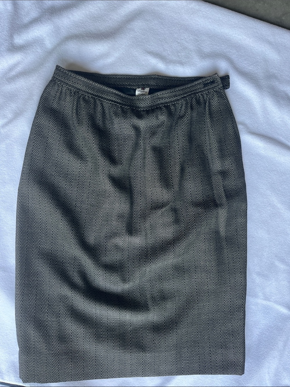 Vintage Ungaro Solo Donna Herringbone Pencil